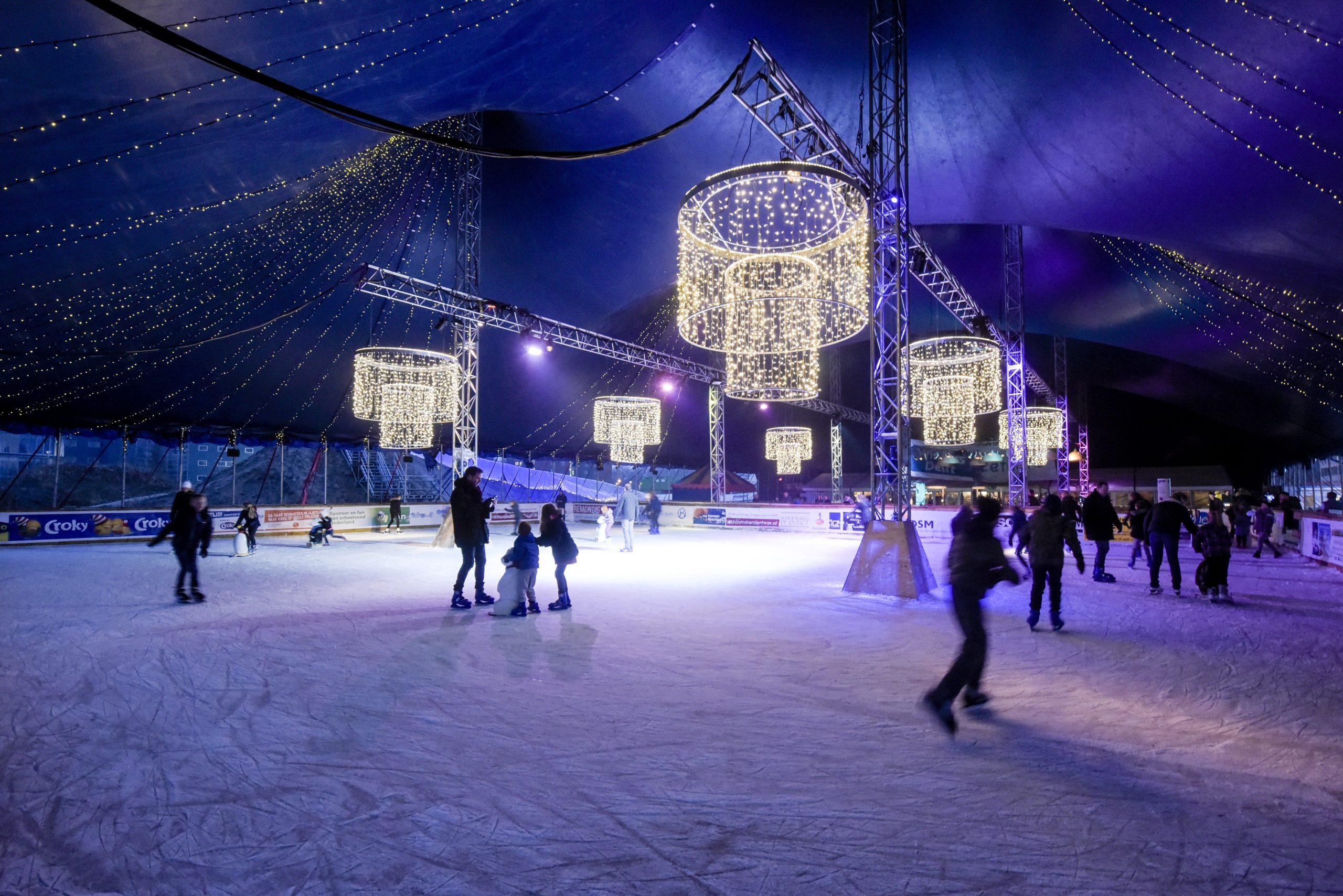 Schaatsen op Winters Delft