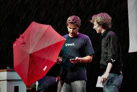 Smart umbrellas to collect rainfall data