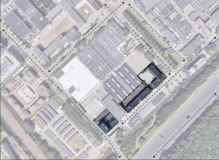 Op dit kaartje staat aangegeven waar de studentenkamers komen (Foto: SHS Delft)