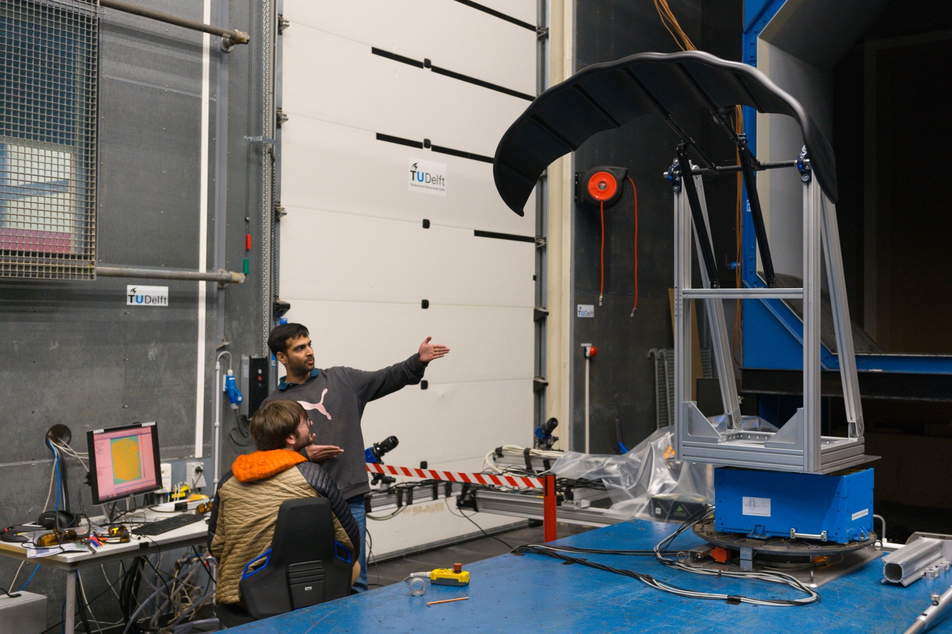 Discussie in windtunnel